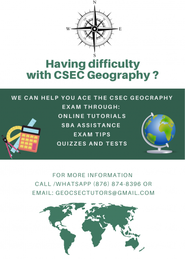 Online Tutoring In CSEC Geography 