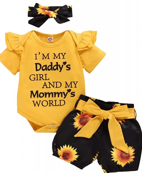 Im Daddy's Girl Floral Suit With Headband