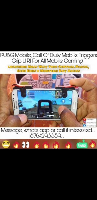 PUBG, COD N Free Fire Mobile Gaming L1 R1Triggers