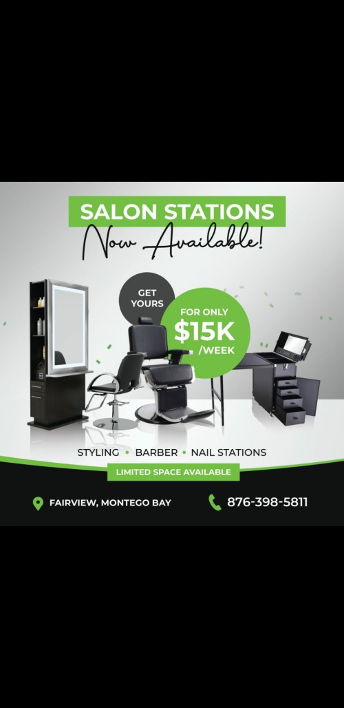 Salon Station....15 K Weekly