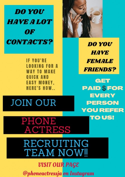 WFH Fulltime Job Ladies Only @phoneactress (IG)