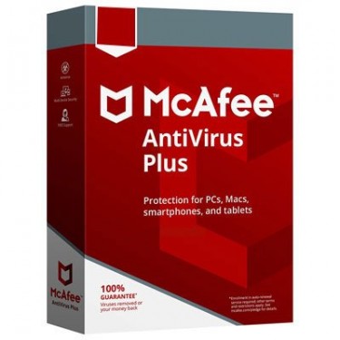 McAfee AntiVirus Plus 1 Year For 3 Devices