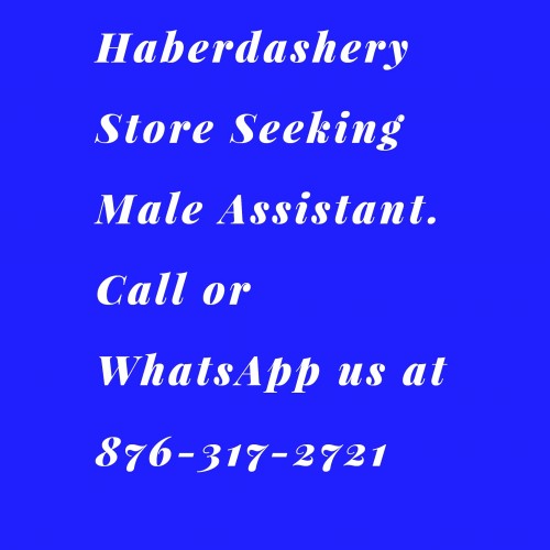 Male Workers Needed