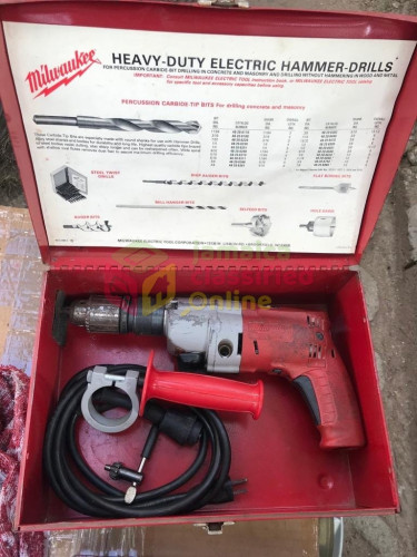 MILWAUKEE  HAMMER  DRILL With Bits Etc