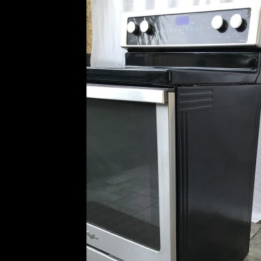 Whirlpool  5 Burner Electric Stove Stainless Steel