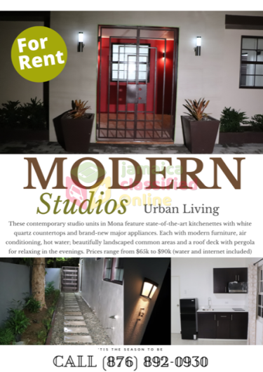 Modern Studios - Fully Furnished