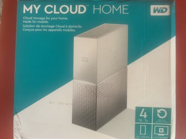 4TB Western Digital My Cloud Home Nas Drive  With 
