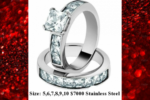 Wedding/Engagement Ring Stainless Steel
