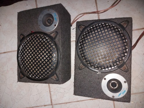 Car Amplifiers And A Pair Of Speakers