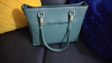 Large Green Tote Handbag