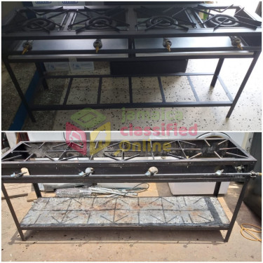 4 Burner Commercial Stove, Used.