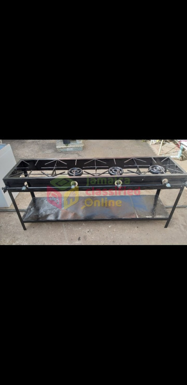 4 Burner Commercial Stove, Used. Stoves Kgn 10