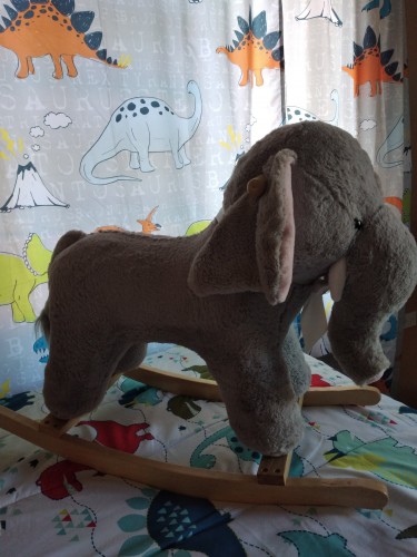 Stuffed Elephant Rocker 