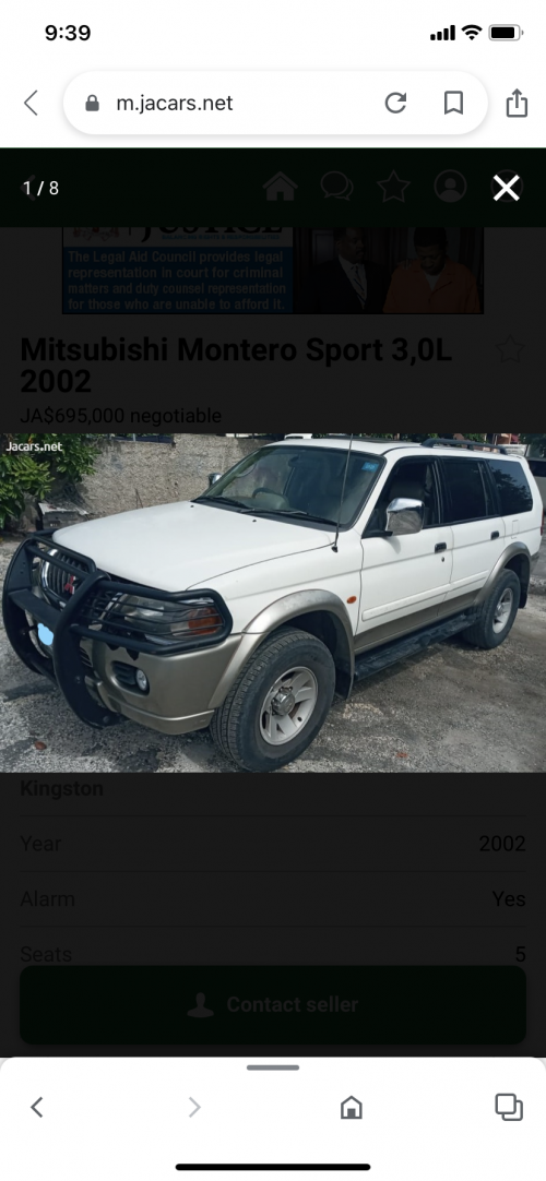 2002 Mitsubishi Montero