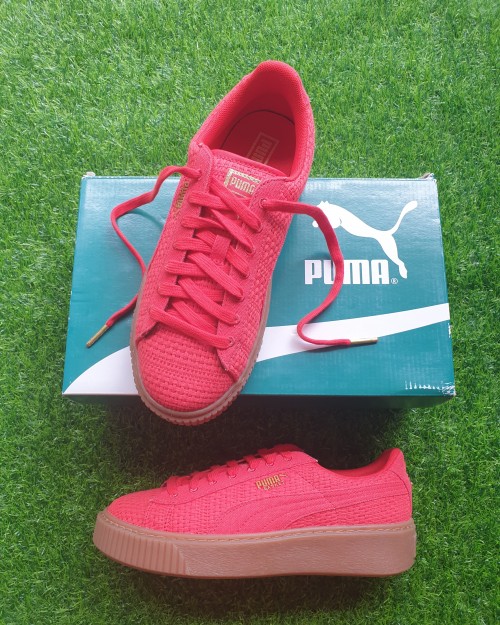 Puma Basket Platform Woven Sneakers