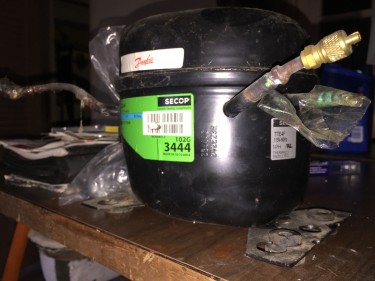 Brand New Refrigerator Compressor With Fittings   
