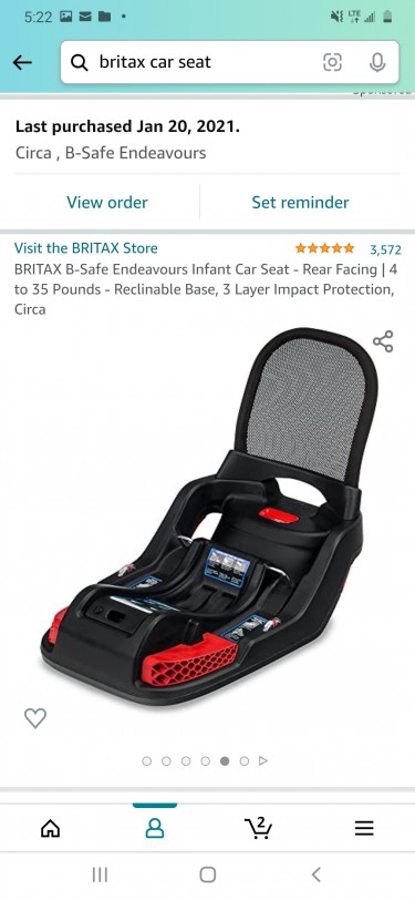 Britax B Safe- Baby Infant Car Seat