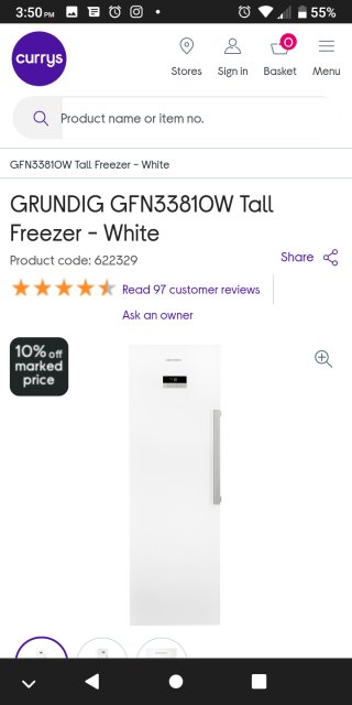 Standing Freezer