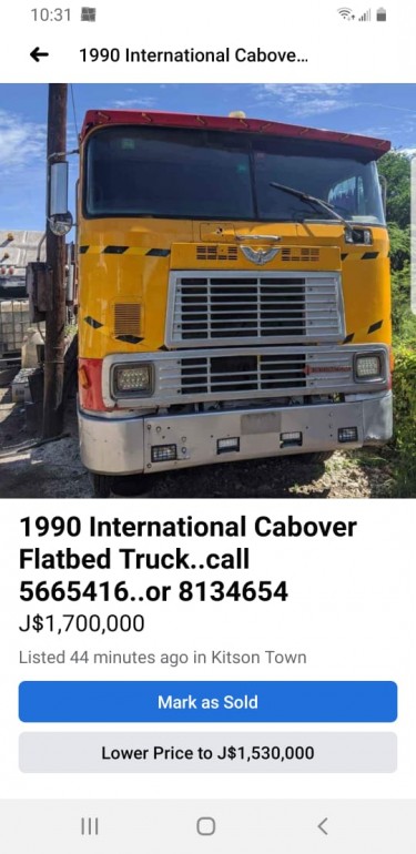 1990 International Cabover Truck