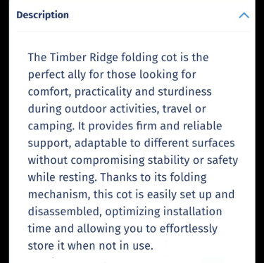 Camping COT.