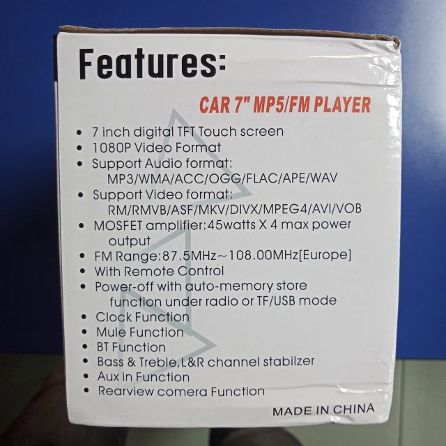 MP5 Car Radio Bluetooth