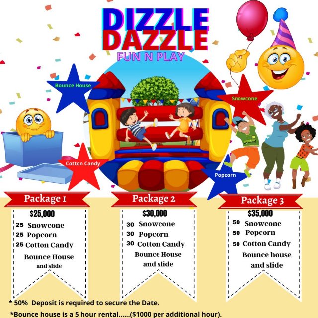 Dizzle Dazzle Fun N Play Party/ Event Supplies