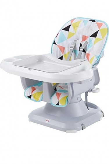 Fisher-Price SpaceSaver High Chair, Multicolor, Ye