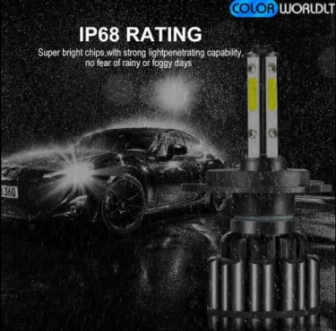 4-Sides 9003 H4 LED Headlight Kit Bulbs Hi/Lo Beam