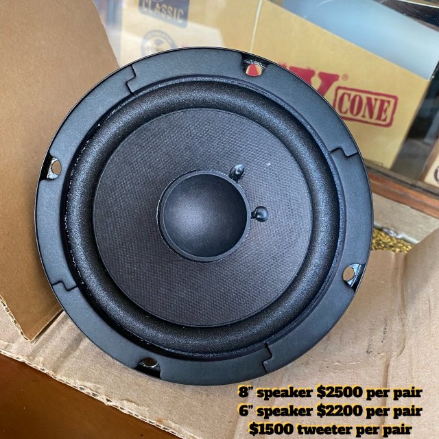 Car Speaker Woofer 8 And 6 Inch