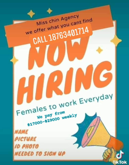 Now Hiring Female Workers