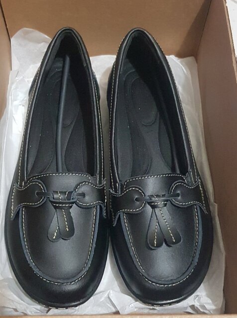 Womens  Leather Comfort Loafers Size 10