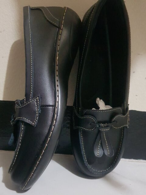 Womens  Leather Comfort Loafers Size 10