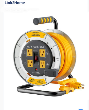 Extension Cord, Link2home Retractable  Other Market Kingston 