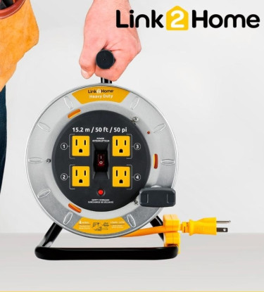 Extension Cord, Link2home Retractable 