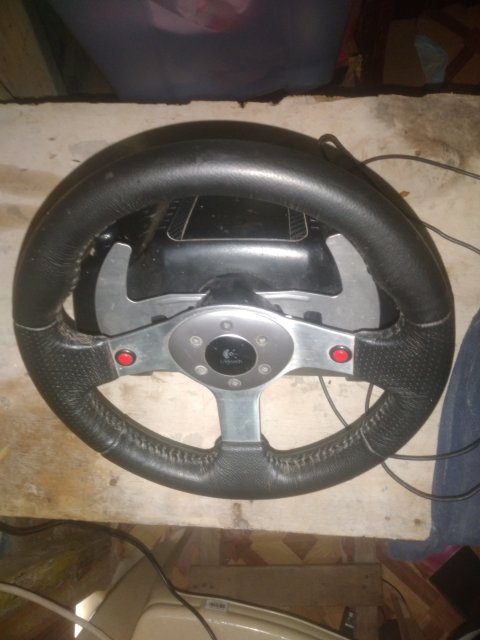 Logitech G25 Steering Wheel Shifter And Pedals