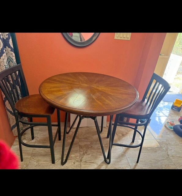 Dining Set, Table & 2 High Chairs Tables & Desks St. Andrew