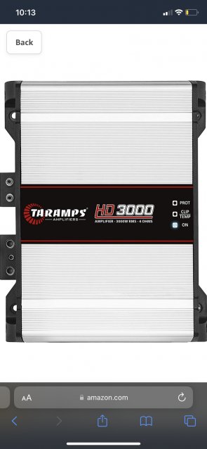 Taramps MD 3000.1 1 Channel Car Audio Amplifier