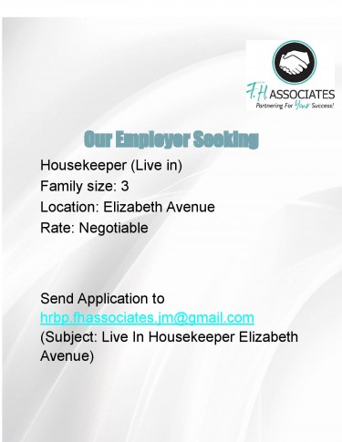 Live In House Keeper 