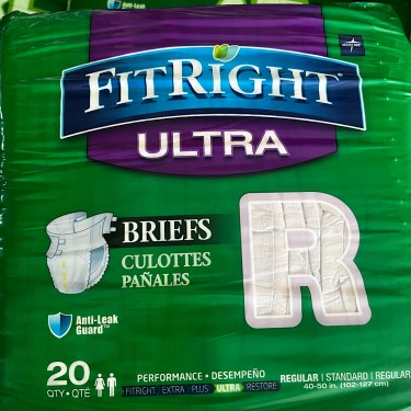 Adult FitRight Diapers (Medium To 3XL Size) 