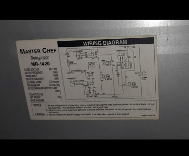 Master Chef Frdge, 14 Cubic 