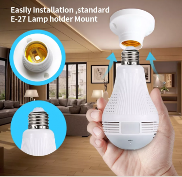 New Stock: Panoramic Wifi Bulb Camera Now On Sale
