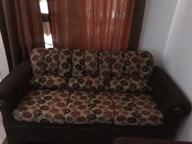 3 Piece Sofa  Comes With Covering For Sofa