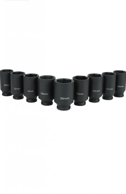 Deep Drive Impact Socket/ 6 Point Metric/ 29-38mm