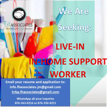 Live-In In-Home Support Worker 