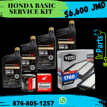 HONDA BASIC SERVICE KIT@Dr Parts 876-805-1257 Auto Accessories 64 Mannings Hill Road