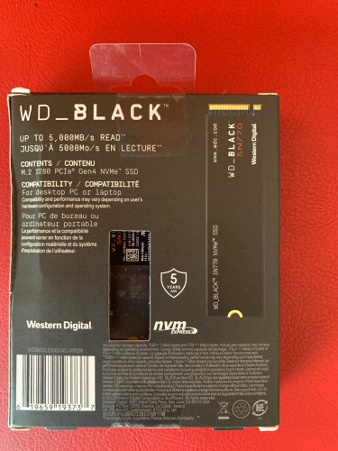 Brand New Sealed 500GB Western Digital BLACK SSD G