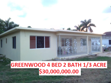 GREENWOOD 4 Bedrooms And 2 Bath $30 MILLION