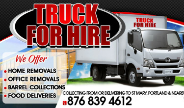 Delivery/Removal Truck For Hire