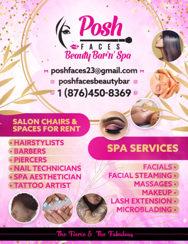 Barbering/Hairdressing/Nail Tech/booths