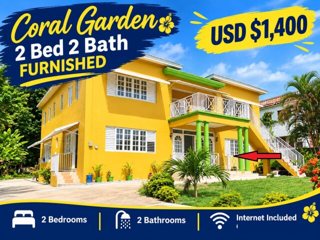 Ground Floor 2 Bedrooms In Coral Gardens Houses CORAL GARDEN